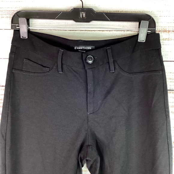 41 HAWTHORN SIZE 8 BLACK PANTS JEGGINGS SKINNY WORK SUMMER FALL - Picture 3 of 7